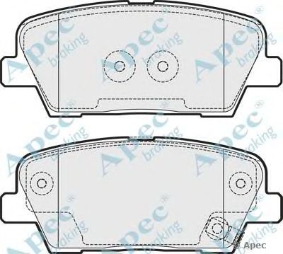 APEC BRAKING pad1753 -  Комплект тормозных колодок, дисковый тормоз